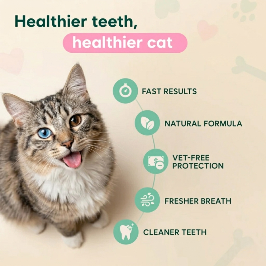 Your Cats Can't Tell You They Suffer. 10 Seconds a Day Changes That. - Trypalz Advanced Dental Spray Acts Before It's Too Late