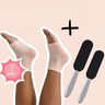 Silicone socks + callus remover