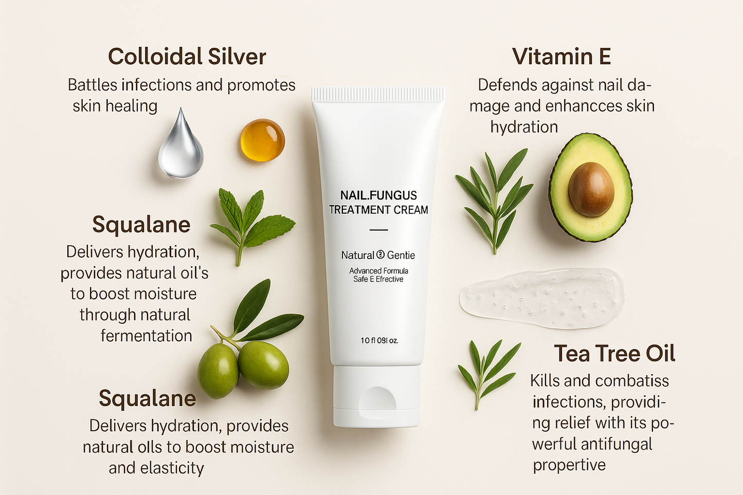 Nail fungus treatment gel